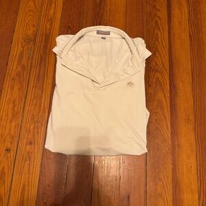 Peter Millar White Polo Long Sleeve Shirt